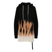 Abstract Jersey Hooded Sweater