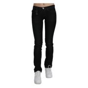 Elegant Svart Slim Fit Denim Jeans