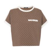 ini monogram jacquard jersey T-skjorte