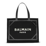 B-Army 42 monogrammet lerret og glatt skinn tote bag