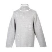 Grå Zip Sweater Top