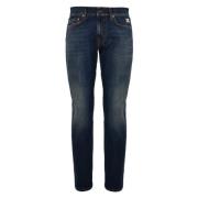 Slim Fit Mørk Vask Denim Bukser