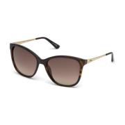 Stilige solbriller i Havana/Dorado Brown