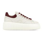 Striber Sneakers Elfenben Sporty Allsidige Linjer