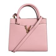 Kornet Skinn Crossbody Veske i Rosa