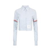 Klassisk Hvit Button-Up Skjorte