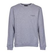 Grå Crew-neck Sweatshirt med D Logo