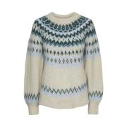 Chunky Strikket Latte Pullover Genser