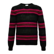 Stripete Mohair Ull Pullover