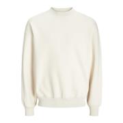 Beige Langermet Sweatshirt Høst/Vinter