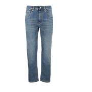 Straight Leg Denim Jeans