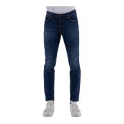 Slim Fit Blå Jeans