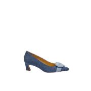 Hjerte Spenne Denim Pumps