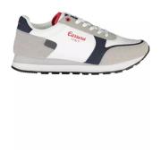 Stilig Hvit Polyester Sneaker for Menn