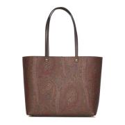 Brun Paisley Jacquard Tote Bag