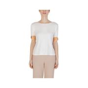 Karttrykk T-skjorte Beige