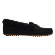 Sort Lauren By Ralph Lauren Sort Barnsbury Shearling Loafers Sko