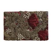 Gullramme Kveld Clutch Maroon Velvet