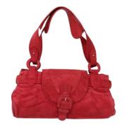 Pre-owned Suede handbags