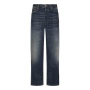 Blå Straight Leg Jeans Wallwood Farge