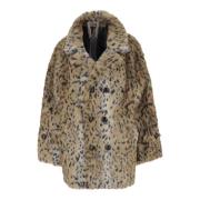 Leopard Faux Fur Short Coat