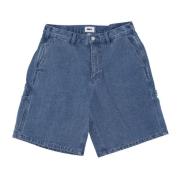 Denim Tømrer Shorts Lys Indigo