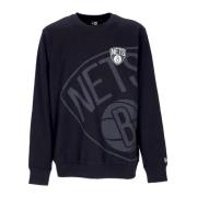 Brooklyn Nets Crewneck Sweatshirt Svart