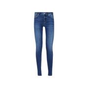 Skinny Brukt Vask Jeans Bottom Up