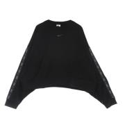 Oversize Lett Crewneck Sweatshirt Svart