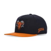 Flat Skygge Snapback Lue Svart/Oransje