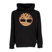 Tre Logo Hoodie Svart Hvete