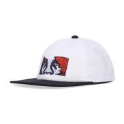 Flat skygge snapback lue Hvit/Multi