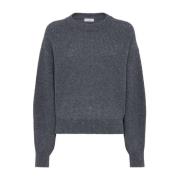 Paljettdekorert Crew Neck Genser