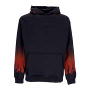 Flames Hoodie Svart/Rød