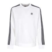 3-Stripes Crewneck Hvit Sweatshirt