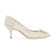 Charmant Blonder Krystall Blomst Pumps