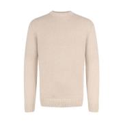 Beige Re-Wool Crewneck Sweater