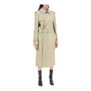 Dobbeltspent Skinn Trenchcoat