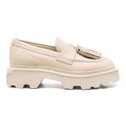 Rosa skinnloafers