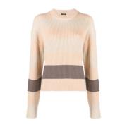 Beige Kasjmir Bomull Casual Genser