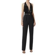 Sort jumpsuit for kvinner