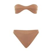 Brun Katia Bikini Set 70-talls Stil