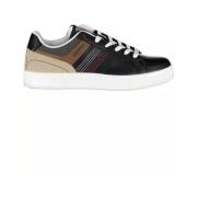 Sporty Svarte Sneakers med Kontrastfarger