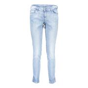 Lysblå Skinny Mid Jeans