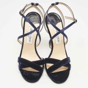 Pre-owned Satin sandals