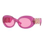 Transparent Fuchsia Sunglasses