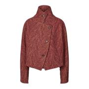 Burgundy Lunna Blazer Elegant Jakke