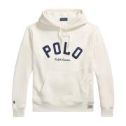 Fleece Logo Hoodie med Broderi