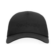 Logo Baseball Cap Bomull Lin