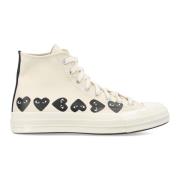 Hvite Multi Heart Hi-Top Sneakers